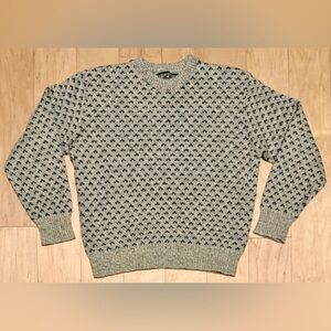 VTG American Eagle Outfitters Wool Blend Sweater Birdseye Fisherman Nordic USA M